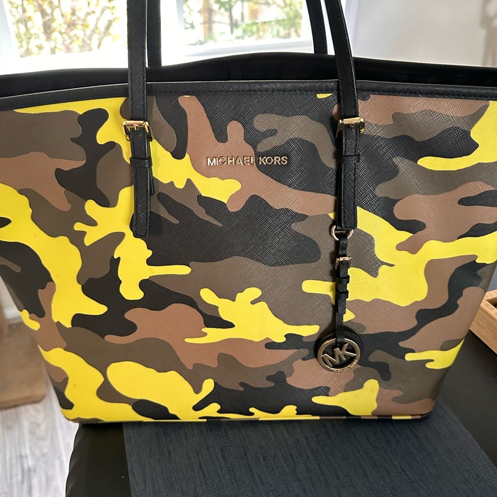 Hard to find Michael Kors Camo tote.